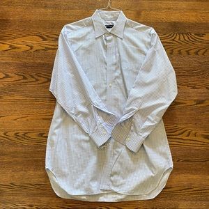 Robert Talbott men’s blue and white button down